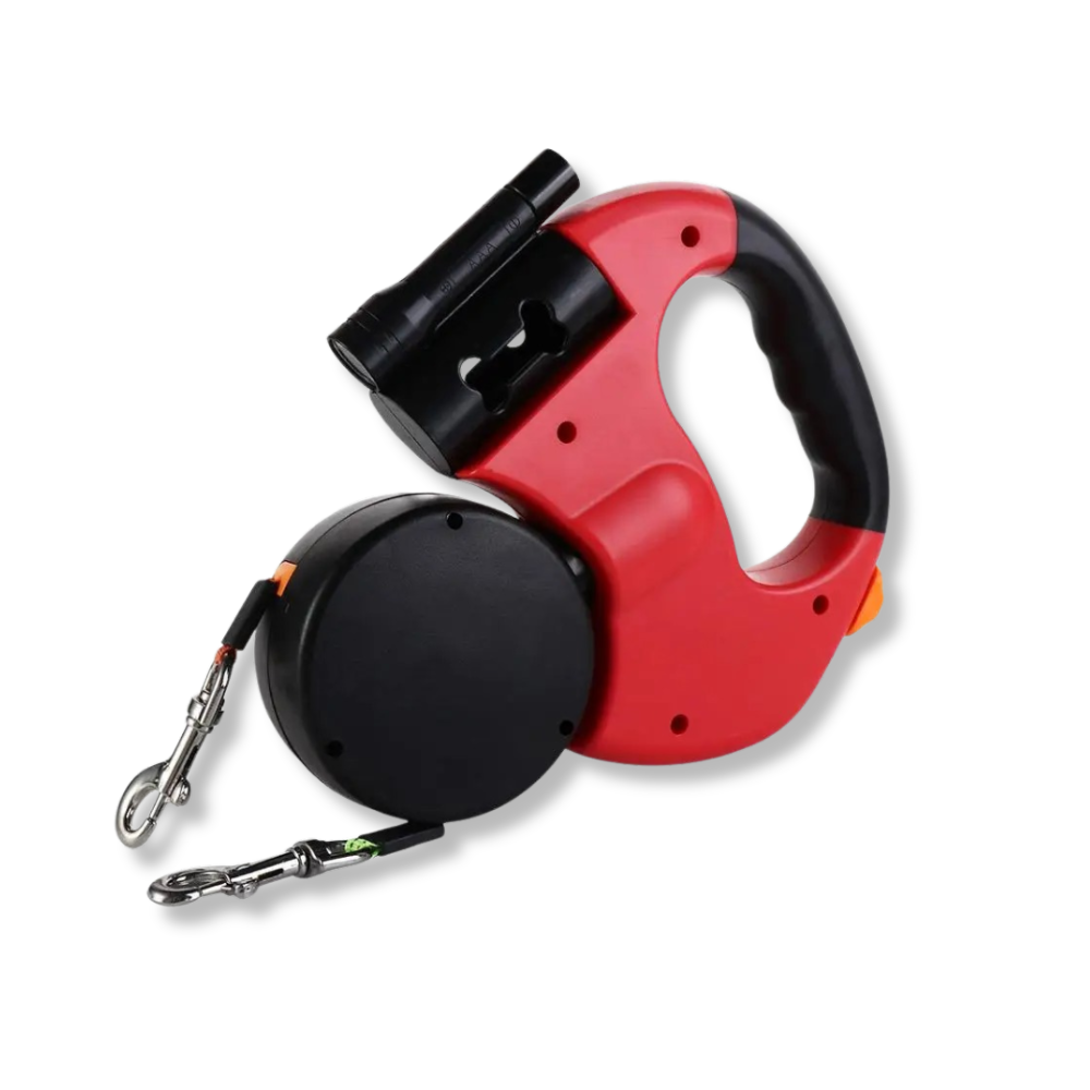 Retractable LED Double Control Dog Leash