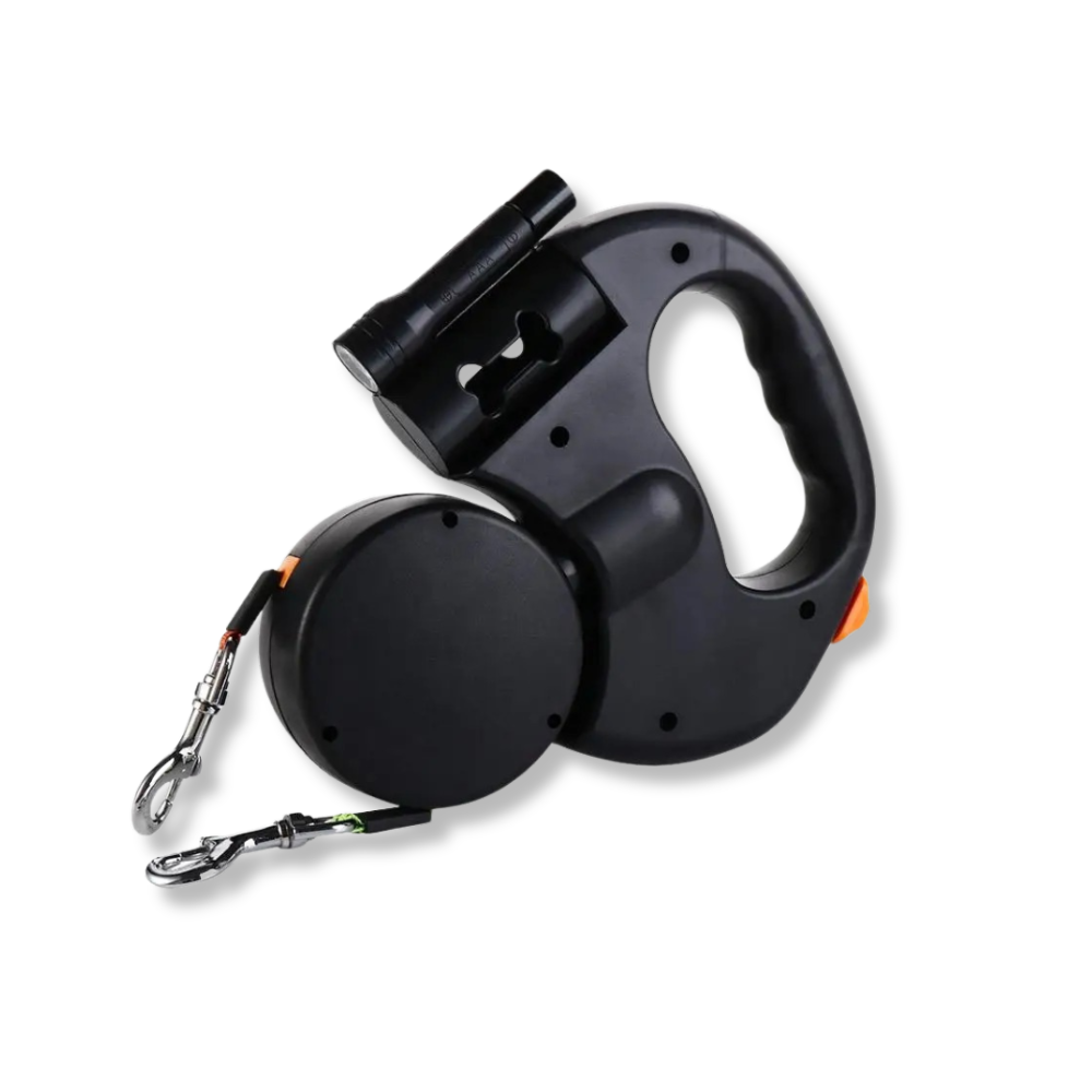 Retractable LED Double Control Dog Leash