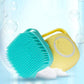 FANTASTIC SILICONE BRISTLES DOG BATH BRUSH GENTLE CLEANING AND MASSAGE - BARKLYX