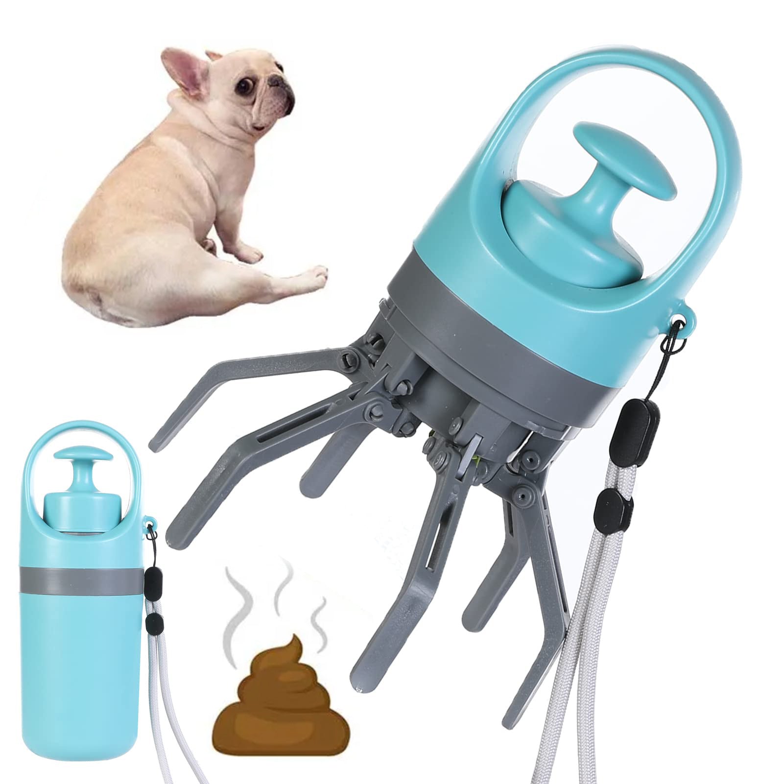 PET POOP SCOOPER WITH DISPENSER EASY CLEANUP AND CONVENIENCE - BARKLYX