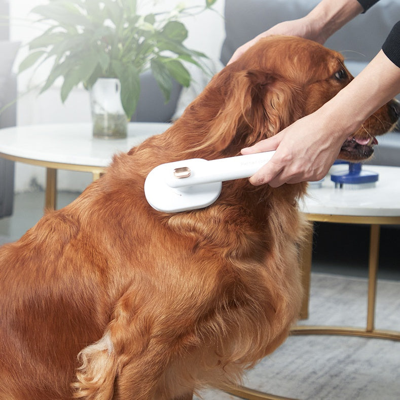 AMAZING SELF-CLEANING PET HAIR BRUSH EASY FUR REMOVAL AND CARE - BARKLYX