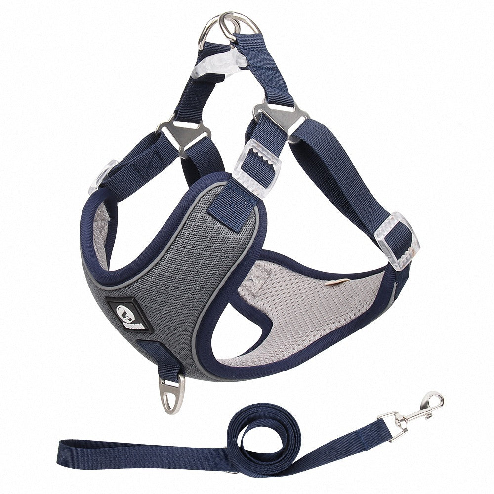 COMFY BREATHABLE DOG HARNESS FOR SAFE WALKS AND ADVENTURES - BARKLYX