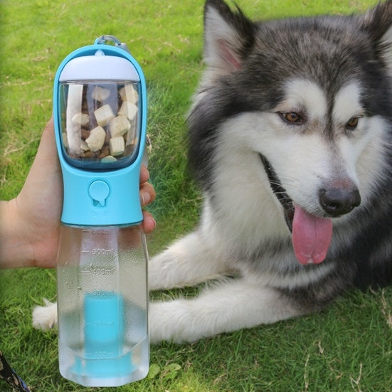 PORTABLE 3-IN-1 DOG WATER BOTTLE DRINK, FEED, AND CLEAN ON THE GO - BARKLYX