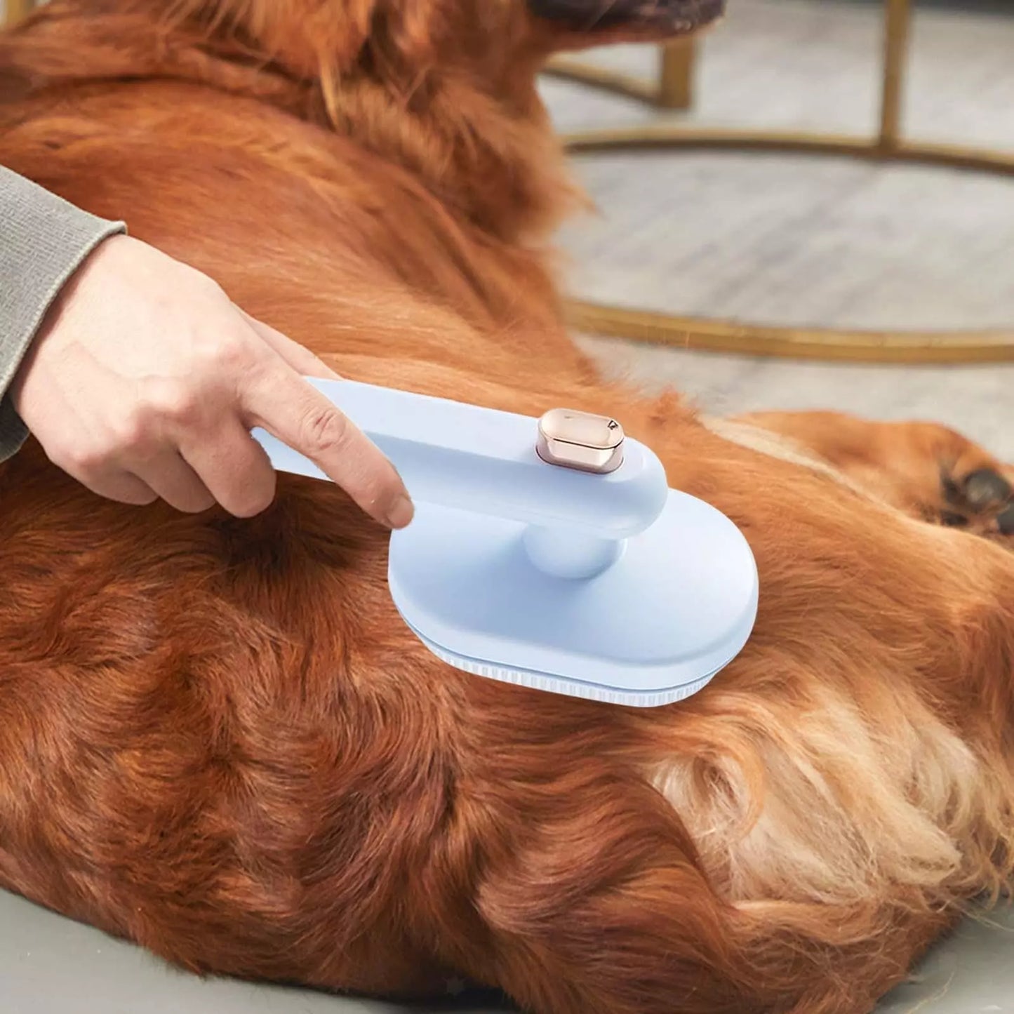 AMAZING SELF-CLEANING PET HAIR BRUSH EASY FUR REMOVAL AND CARE - BARKLYX